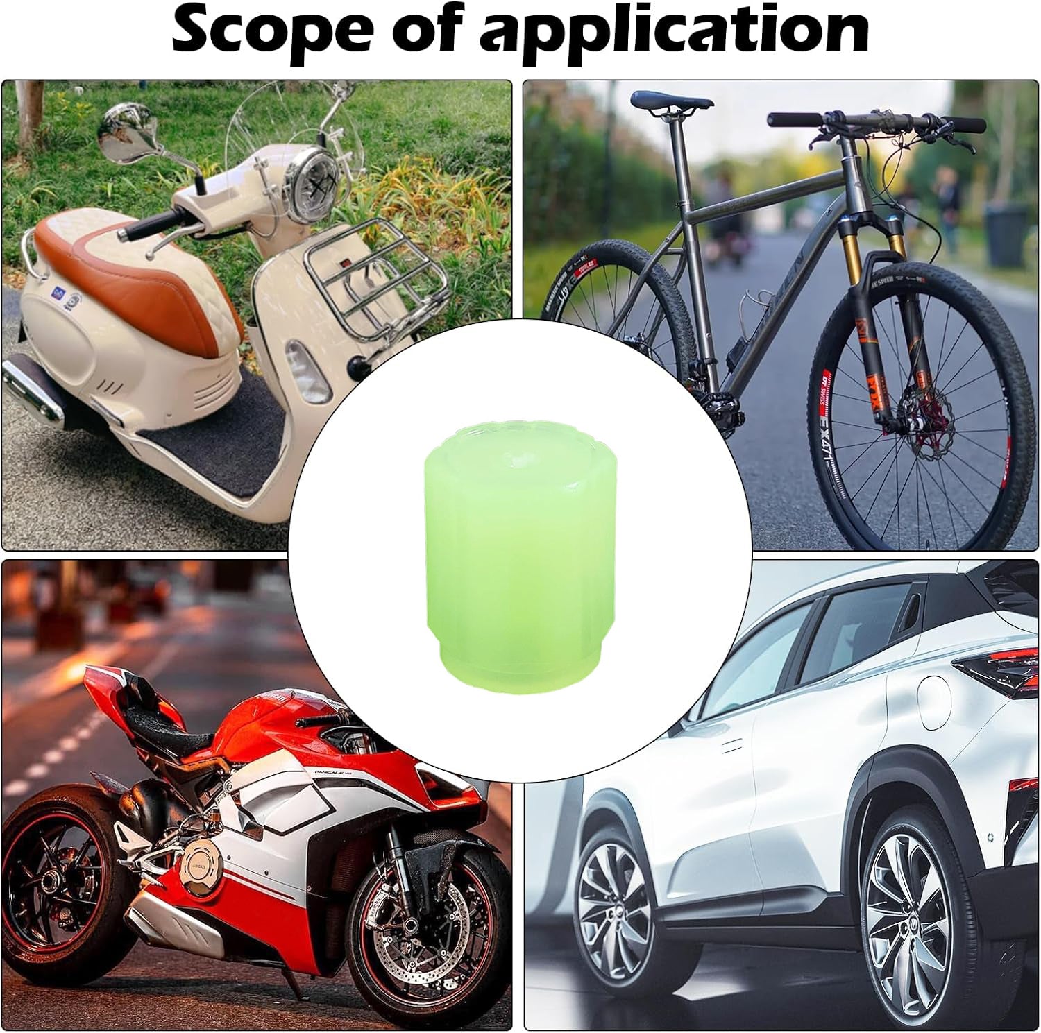 Tyre Valve Caps Luminous Glow Car Tire Valve Cap Covers vaal cap (100 Pcs Set) Tyre Valve Caps Luminous Glow Car Tire Valve Cap Covers vaal cap (100 Pcs Set)